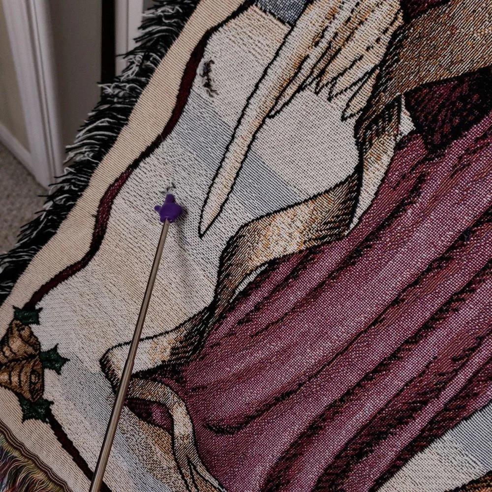 Christmas Angel Tapestry Blanket 48x53 Holiday Wall Hanging Cottagecore‎ Decor